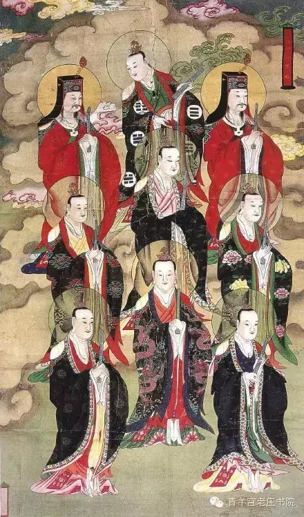 池中化生九朵金色莲苞,经过七日七夜,玉池中光明愈来愈炽盛,光芒上腾