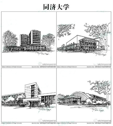 上海高校"手绘校园地图"大合集