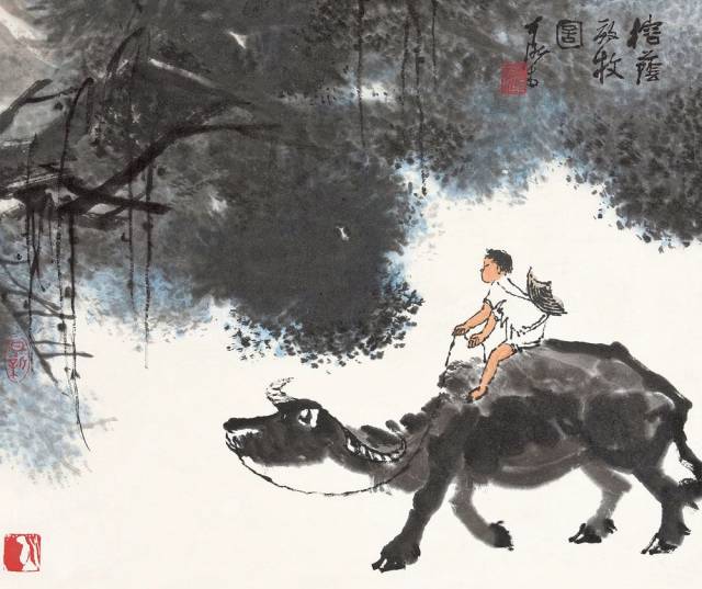 【数风流人物】李可染画牛欣赏