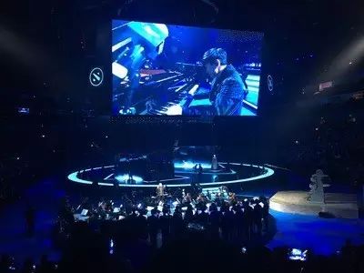 Dota2决赛音乐会林俊杰弹钢琴帅翻全场