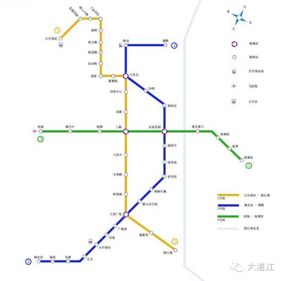 湛江地铁来了,线路规划公布,竟然是这样.