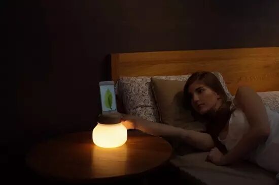 可以给手机充电的蘑菇灯