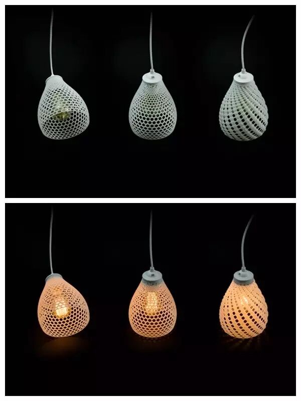 充满活力的3D打印灯罩