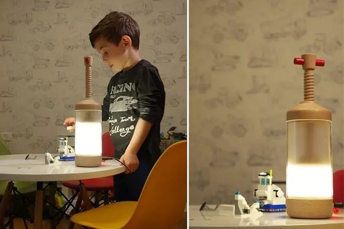 灯具 | 脑洞又开！伦敦设计师用活塞控制灯光量