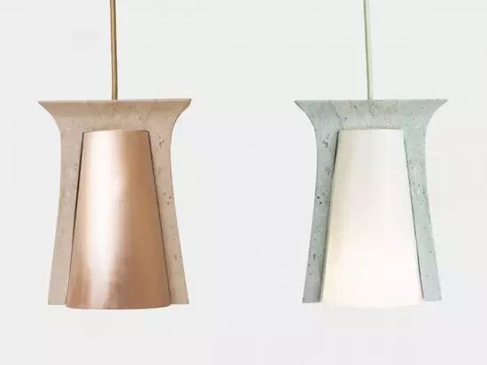 原始复古的石头吊灯