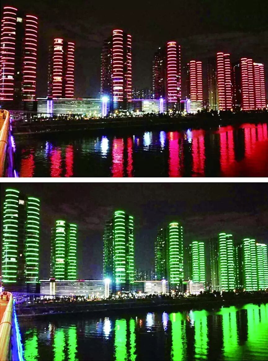 长沙一江两岸夜景今晚“亮相” 建党95周年 爱克完美献礼