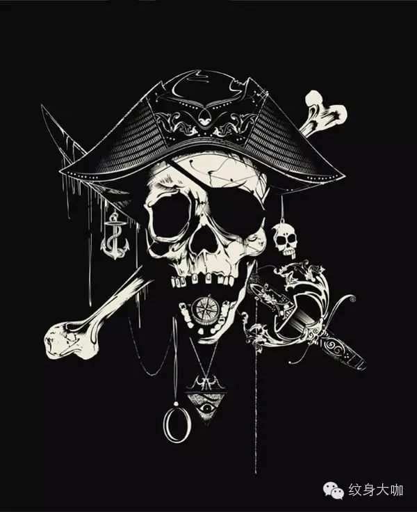 纹身素材第66期〕海洋之子——海盗纹身素材