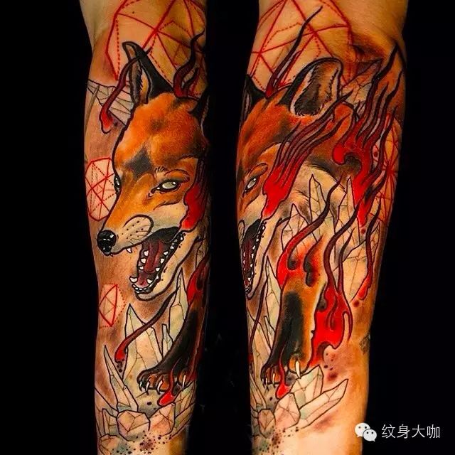 纹身图案素材第80期〕狐狸纹身素材_纹身百科 - 纹身大咖
