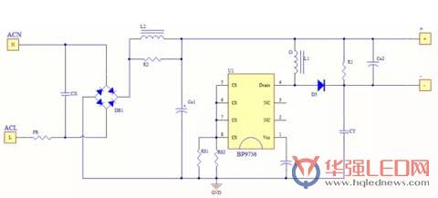 BP9736B全压输入E14灯丝灯方案 体积小，集成MOSFET，过认证！