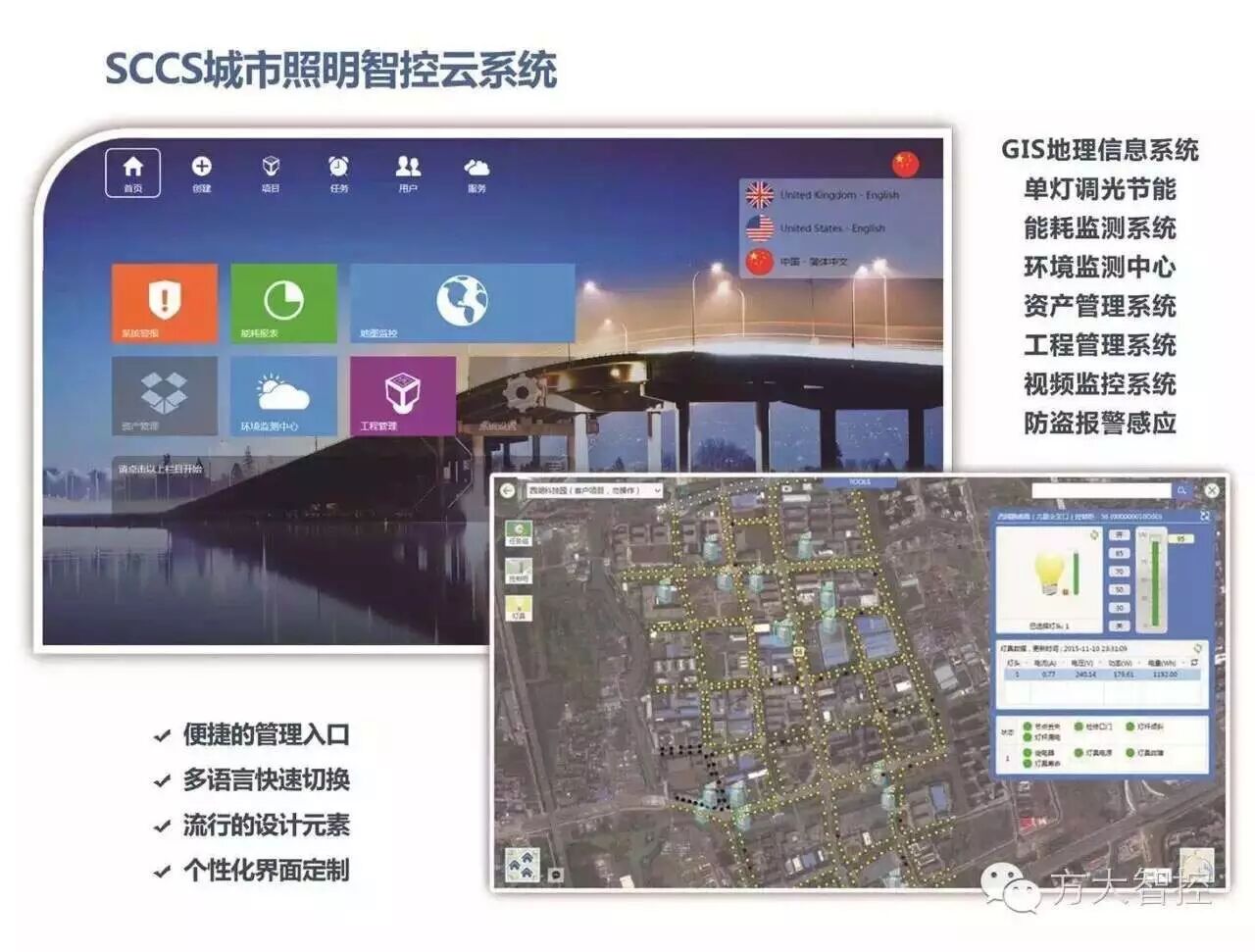 方大智控“SCCS城市照明智控云平台”获光亚展阿拉丁神灯奖优秀技术奖