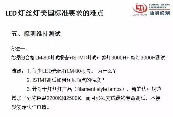 LED灯丝灯的美国市场准入规则和难点分析