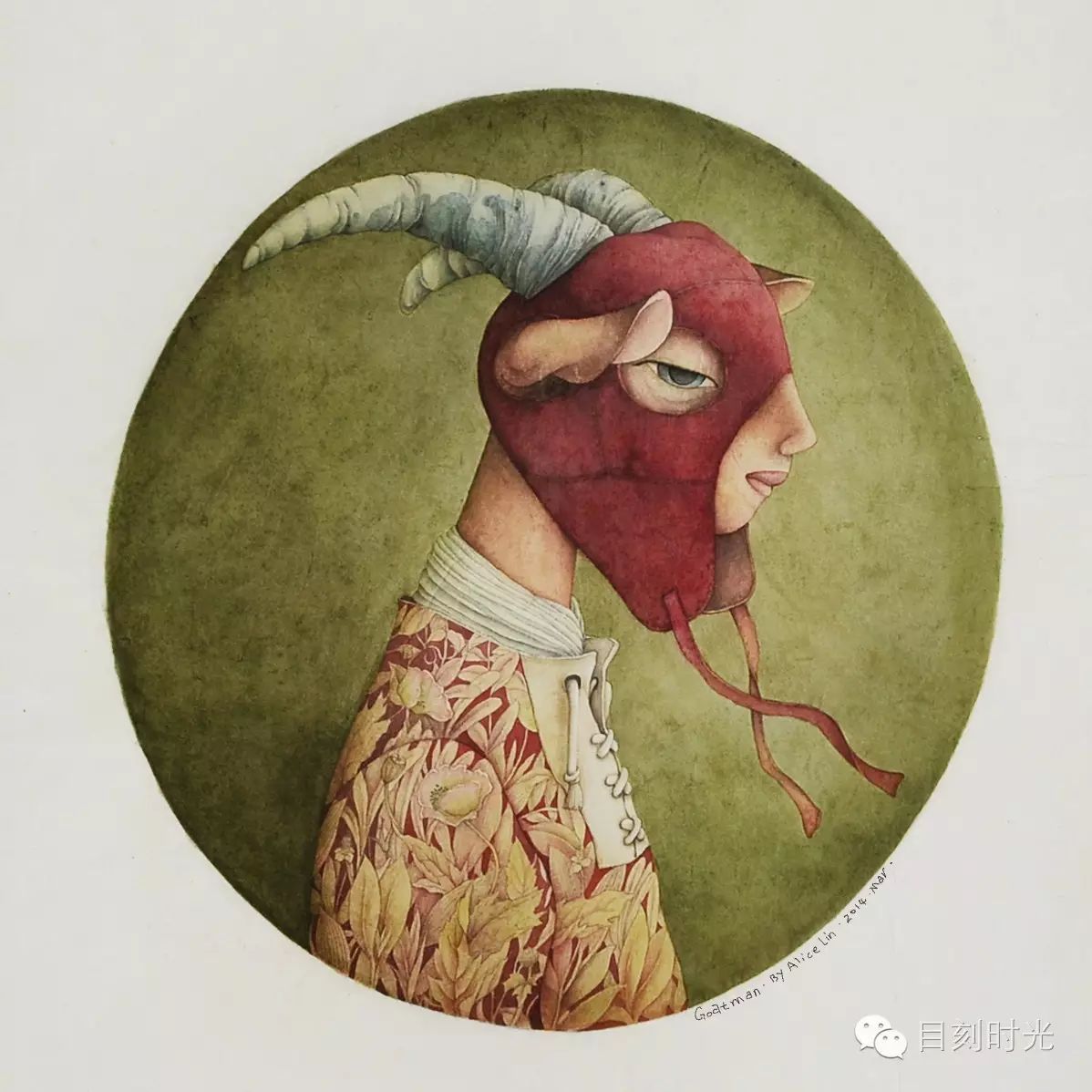 ∧ goatman/羊人 – meticulous painting/工笔绘画