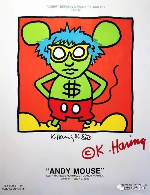 ∧andy mouse exhibition poster, 1986