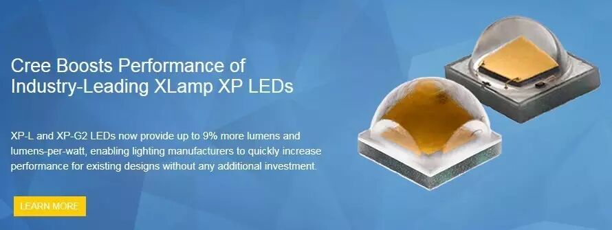 科锐提升XLamp XP-L LED和XLamp XP-G2 LED性能