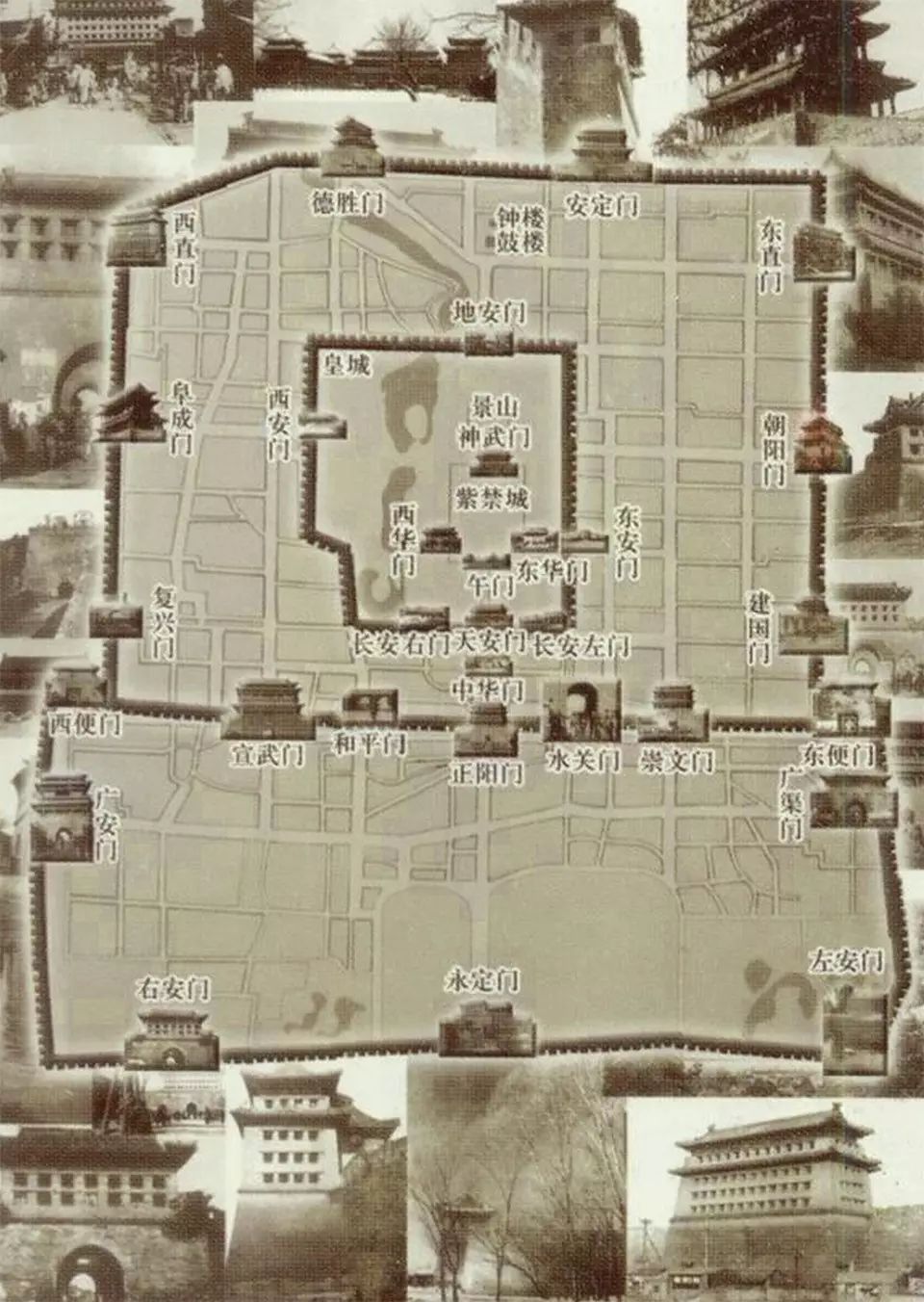 北京城门地图