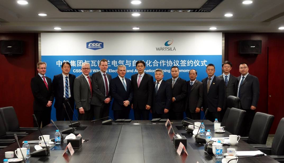瓦锡兰是哪个国家的 中船集团与瓦锡兰成立新的电气自动化合资企业