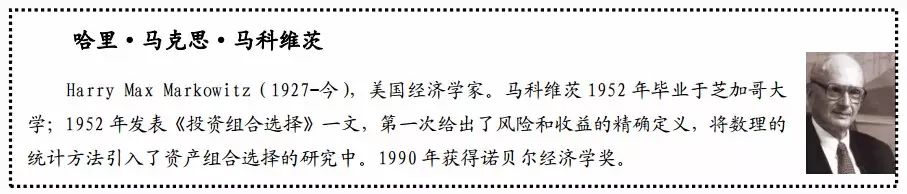 这篇论文使得马科维茨获得了1990年的诺贝尔经济学奖.