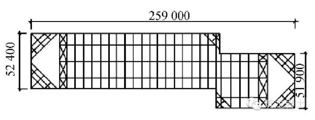 北京国贸二期钢支撑布置平面