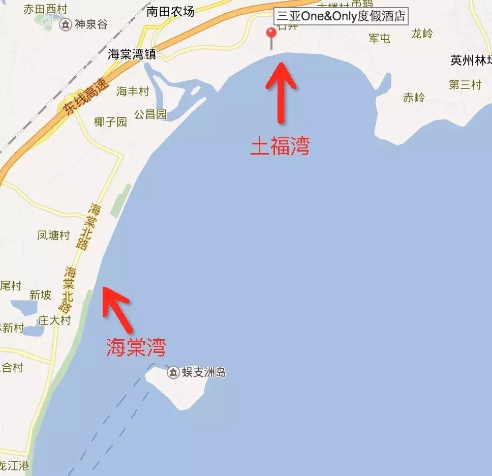 三亚one&only度假酒店位于海南土福湾,酒店距离距 三亚机场40分钟