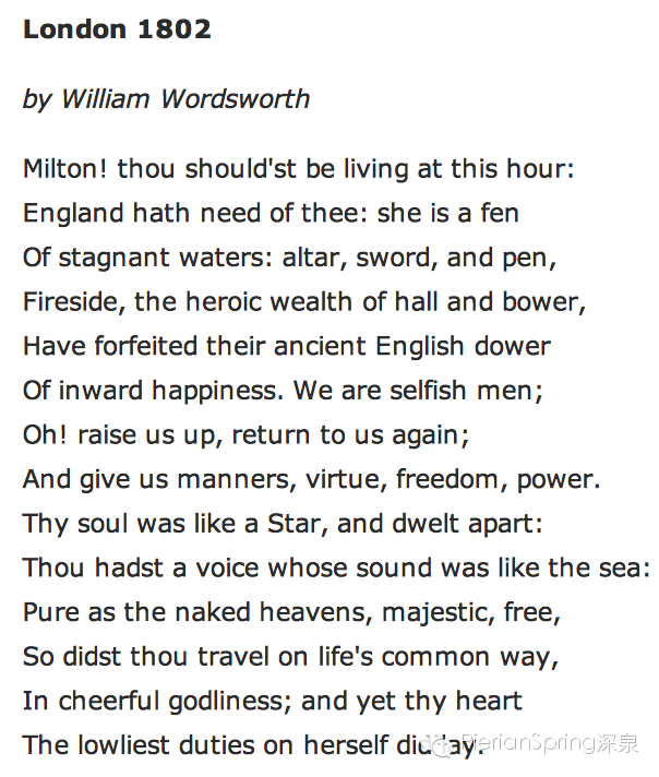 [转载]十四行诗的基本形式