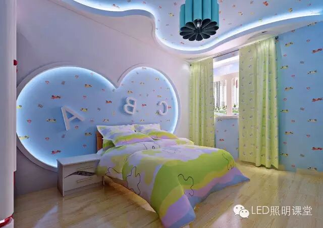 美爆了的儿童房照明案例