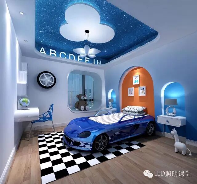 美爆了的儿童房照明案例