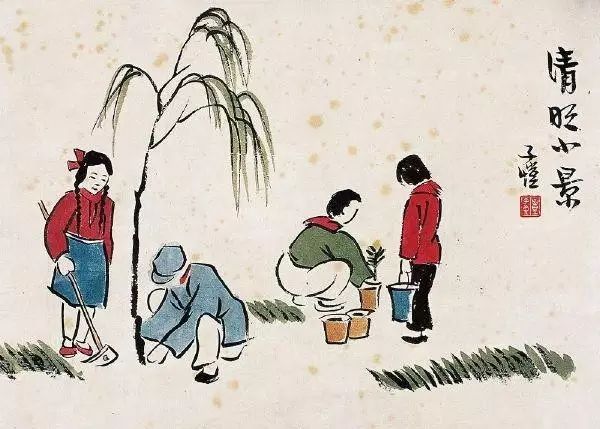 > 正文       ◆   ◆  ◆     "忽见家家插杨柳,始知今日是清明