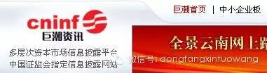 中国证监会指定信息披露网站“巨潮资讯网”