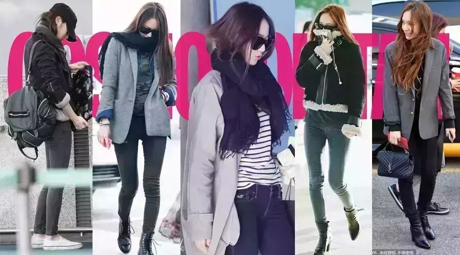 郑秀晶的踝靴和铅笔裤万年不换,依然拿下最会穿头衔