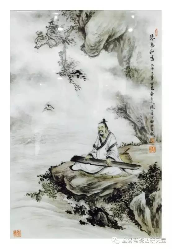 40×20cm《琴瑟和鸣》