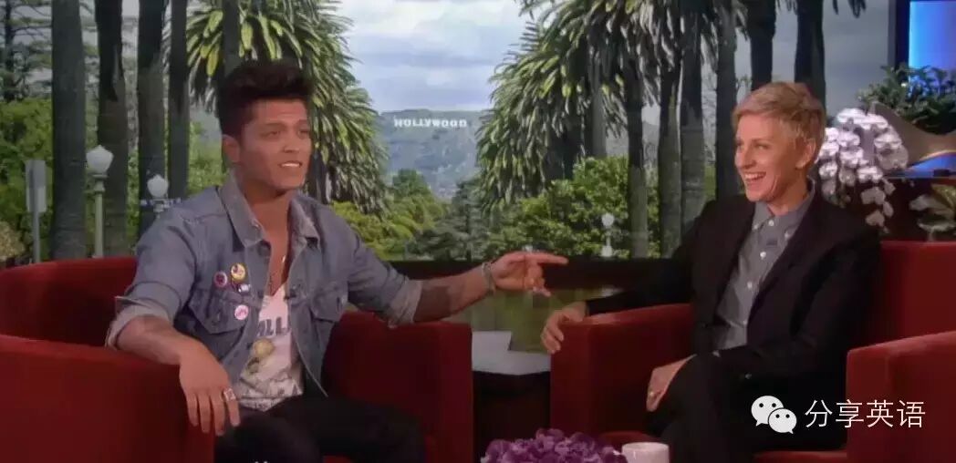 天天口语营-看Bruno Mars  的超级振奋人心speech!