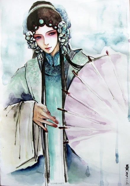 欣赏古风图画千面戏子冷暖自知