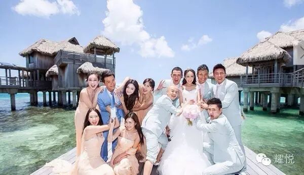 佟丽娅程思成大溪地婚礼