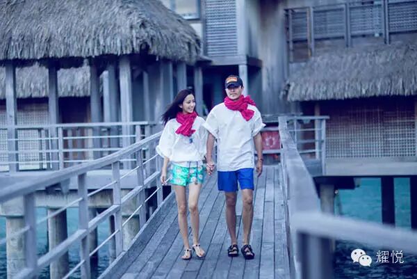 大溪地佟丽娅程思成婚礼