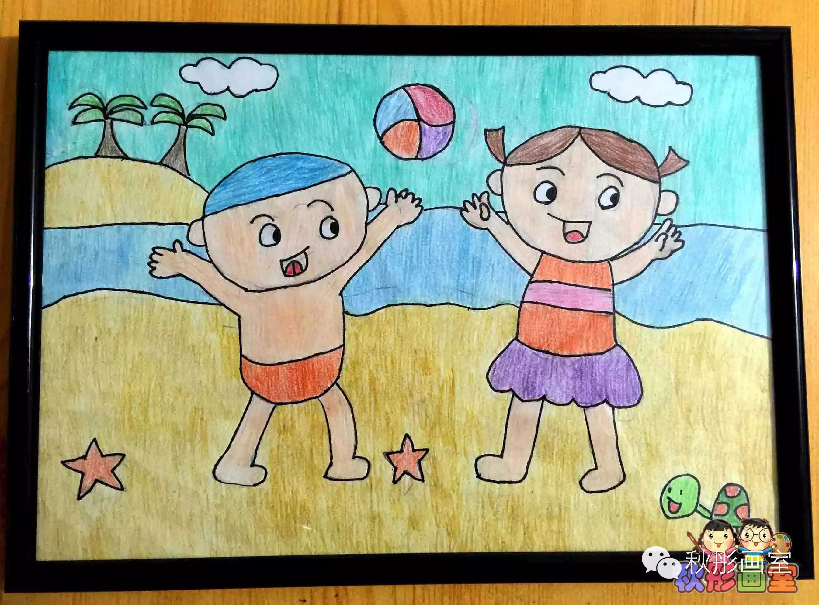 秋彤画室装饰画,线描画,简笔画作品欣赏