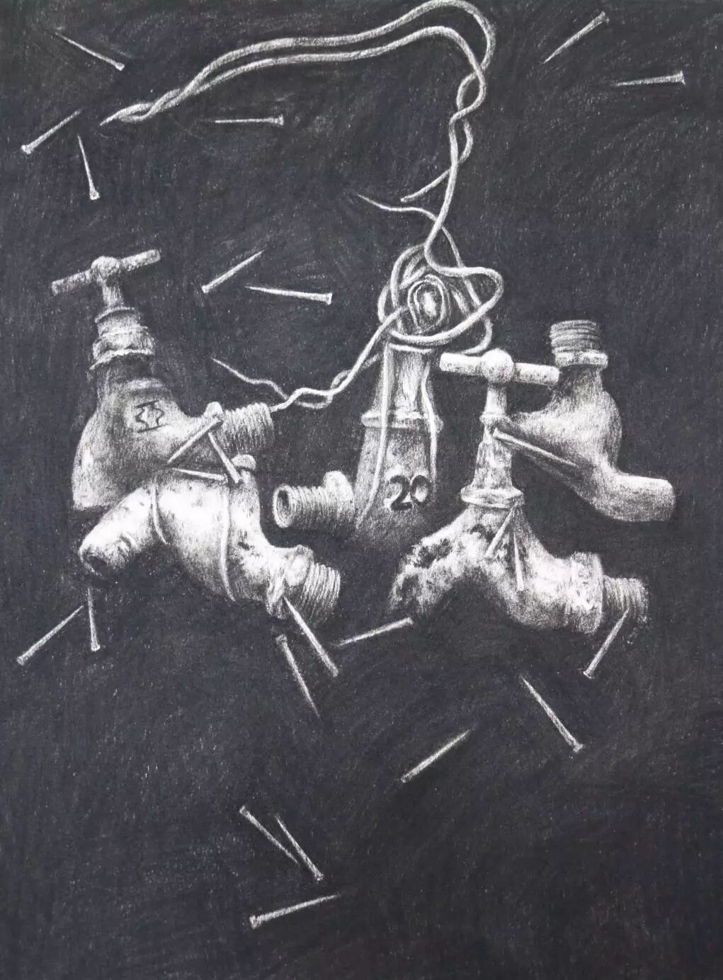 视觉传达设计15级本科的《设计素描》展