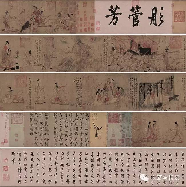 东晋,顾恺之,女史箴图(唐代摹本),绢本设色,25cm×349cm,大英博物馆藏