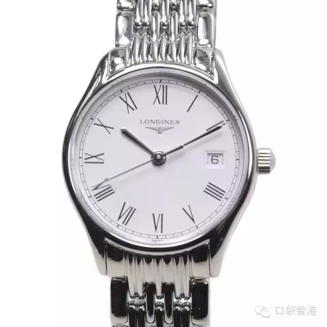 longines 瑰丽系列精钢白色石英机芯