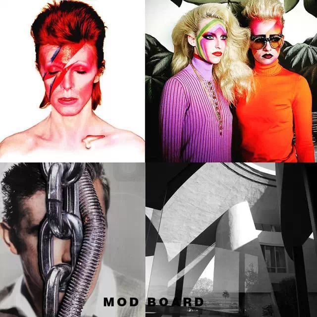 以david bowie主演电影the hunger为灵感,秀场模特的妆容是这样的