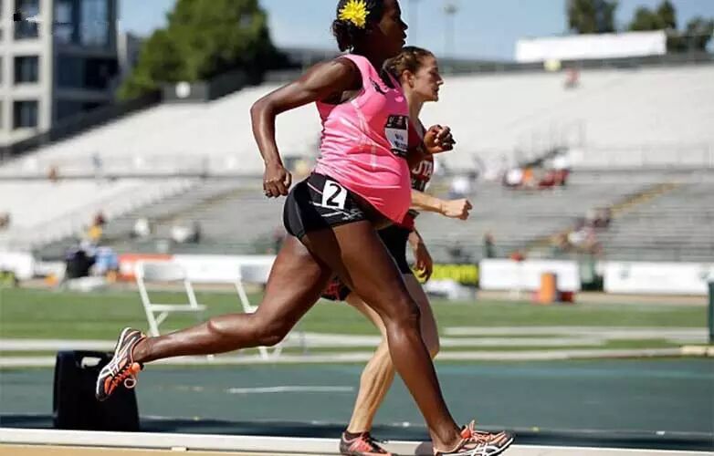 怀孕34周女运动员仍参加田径比赛!这样真的可以么?!-怀孕期