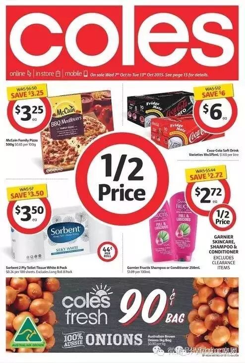 【coles】- 本期#08/10/2015 必买清单 - 点击查看详细