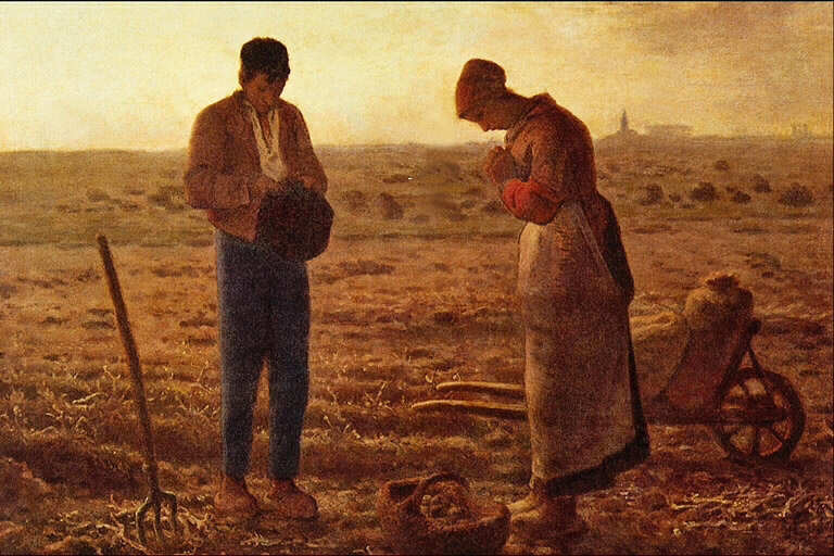 世界名画故事之----米勒：《晚钟》