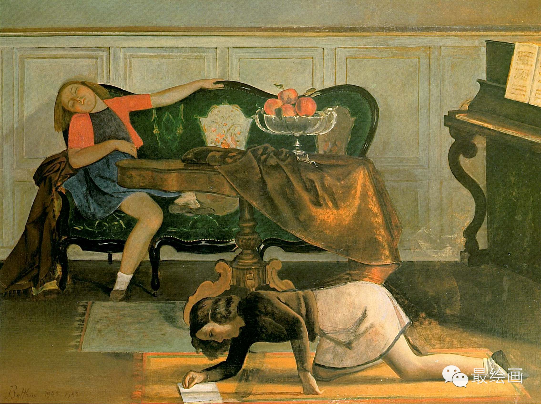 少女之父~~~世界油画大师巴尔蒂斯作品欣赏