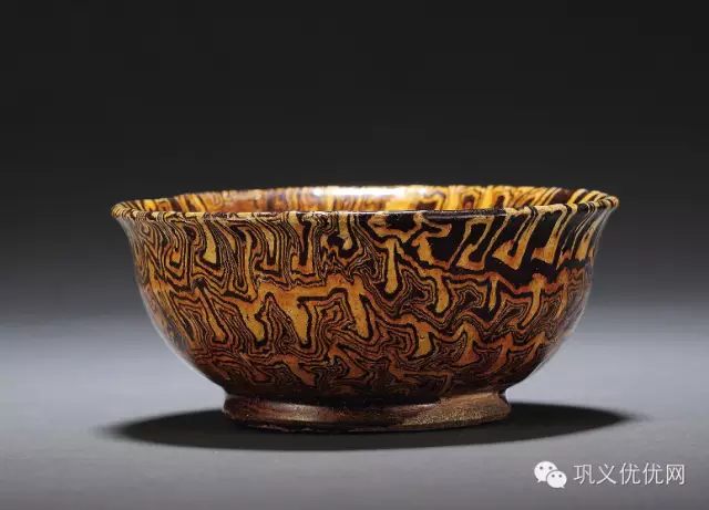 巩义窑 唐 绞胎碗