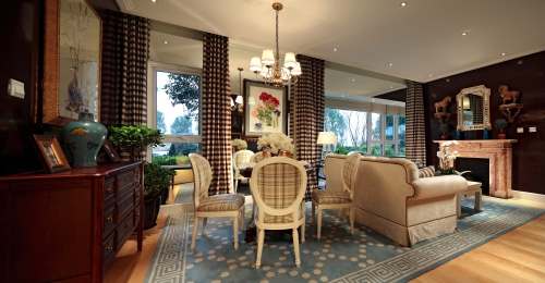 爱的筑巢·140平巴黎玫瑰主题装修