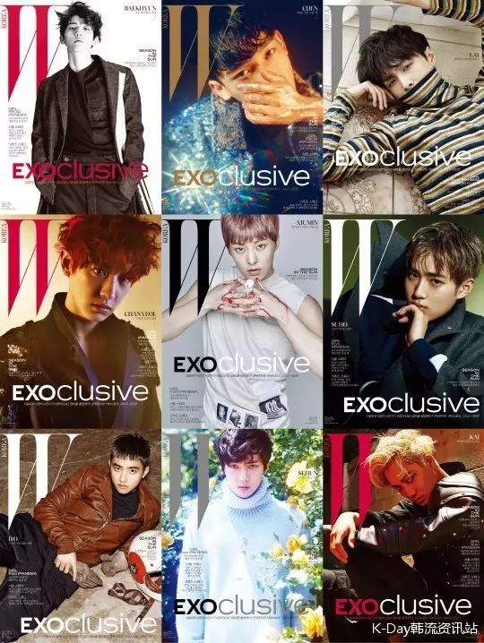 “EXOclusive”…EXO9在时尚杂志上的划时代封面