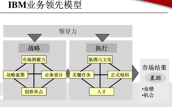 运用了一套被称为"业务领先模型"(blm,business leadership model)的