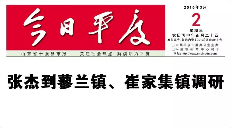 张杰到蓼兰镇、崔家集镇调研