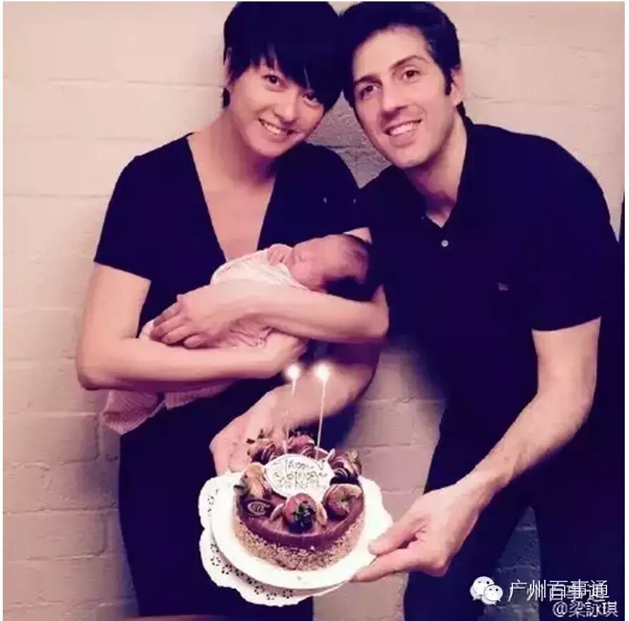 梁咏琪人生大赢家!混血BB囡首次曝光,好有爱好sweet~