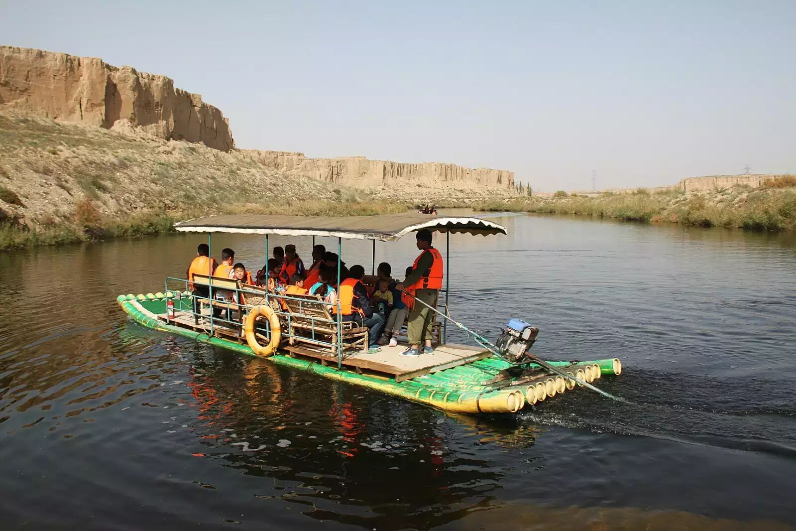 银川旅游攻略水洞沟竹筏